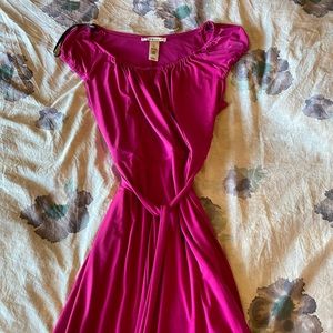 Laundry Fuschia Pink Dress w Tie size M